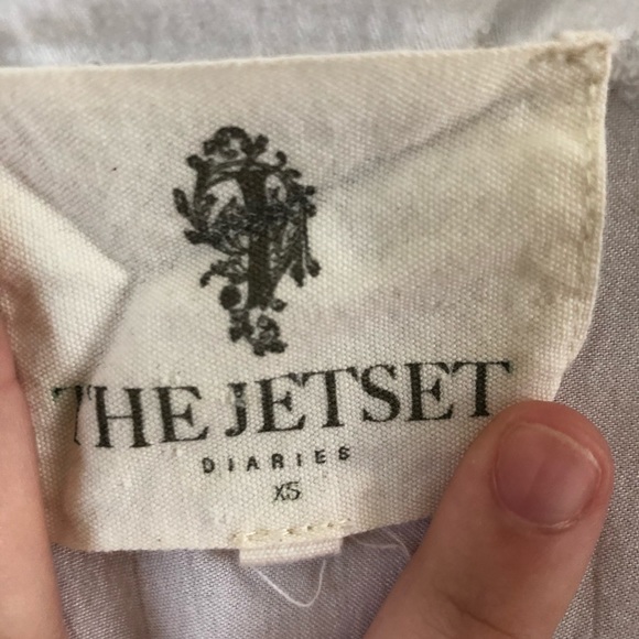 The Jetset Diaries Boho Blue and White Romper - Picture 2 of 2